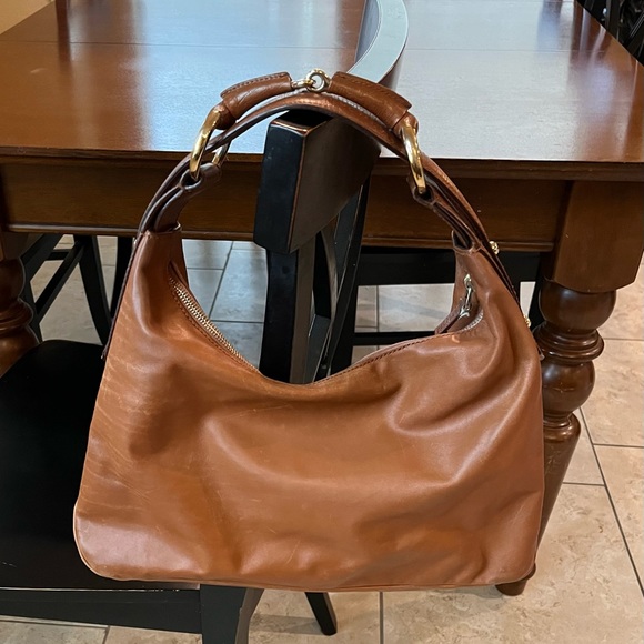 GUCCI Brown Leather Medium Horsebit Hobo Shoulder Bag - Picture 2 of 16